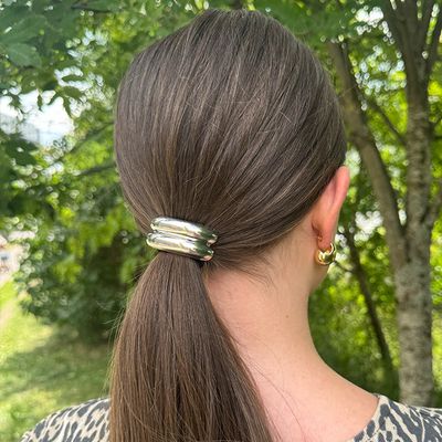 Metal Hair Tie Pattern Metal Hair Tie Pattern Silver